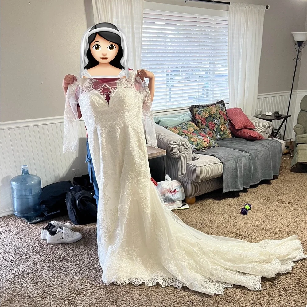 Wedding Dress Size 18 - Picture 3 of 7